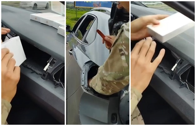 PRF apreende 80 celulares sem nota fiscal escondidos em compartimentos ocultos de carro em Goiânia