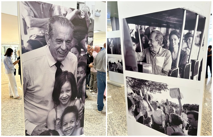 Bruno Peixoto e prefeitos abrem exposição em homenagem a Iris Rezende em Goiânia