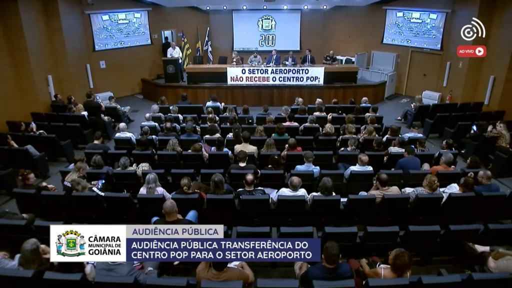 Instalação do Centro POP no Setor Aeroporto é tema de audiência pública na Câmara de Goiânia