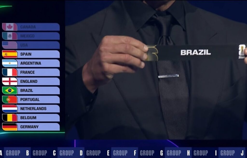 Copa 2026: Brasil enfrenta Marrocos, Escócia e Haiti na primeira fase