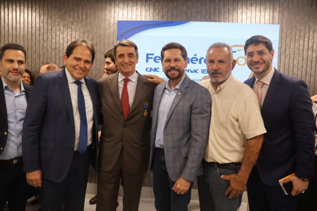 Evento na sede da Fecomércio-GO com Alessandro Cortese (Foto: Leoiran)