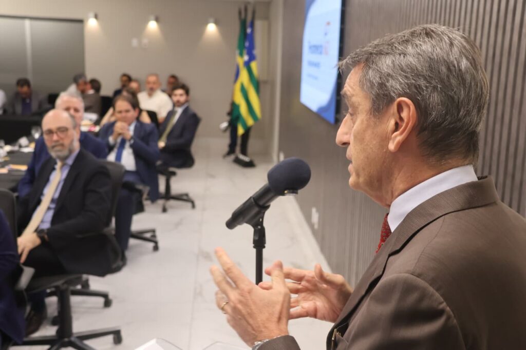 Evento na sede da Fecomércio-GO com Alessandro Cortese (Foto: Leoiran)
