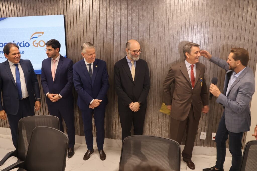 Evento na sede da Fecomércio-GO com Alessandro Cortese (Foto: Leoiran)