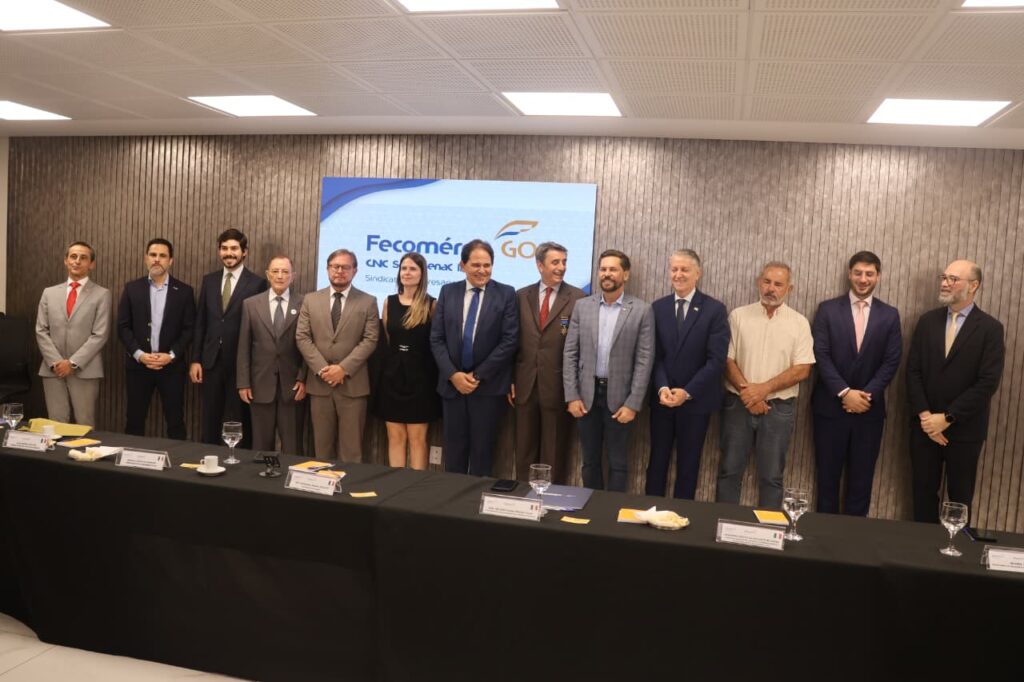 Evento na sede da Fecomércio-GO com Alessandro Cortese (Foto: Leoiran)