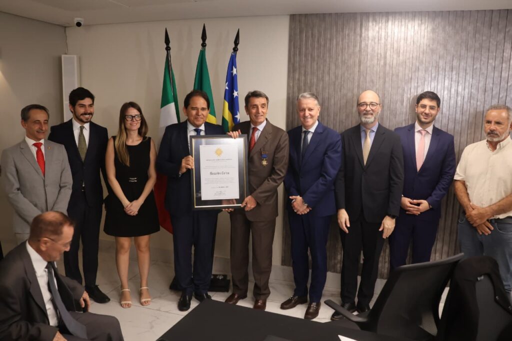 Evento na sede da Fecomércio-GO com Alessandro Cortese (Foto: Leoiran)