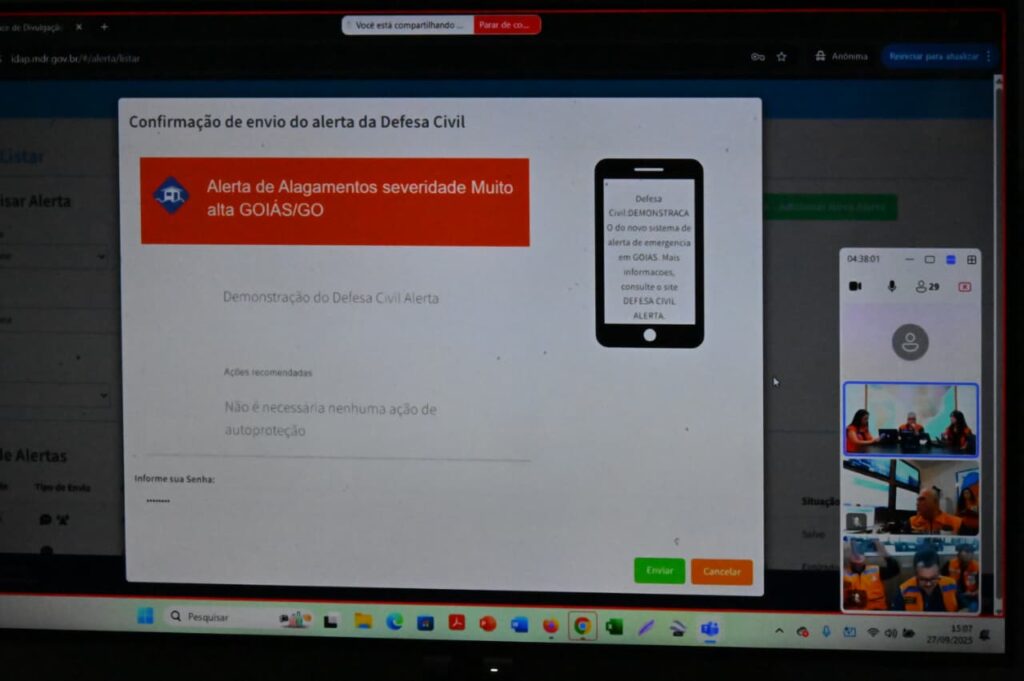Saiba quais são as ferramentas de alertas da Defesa Civil durante as chuvas em Goiânia