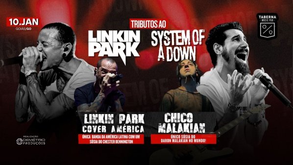 Tributo a Linkin Park e System of a Down promete agitar Goiânia em janeiro