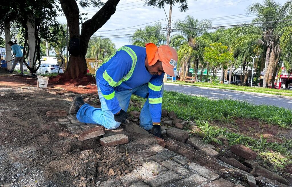 Comurg promove a reestruturação das calçadas de avenidas de Goiânia