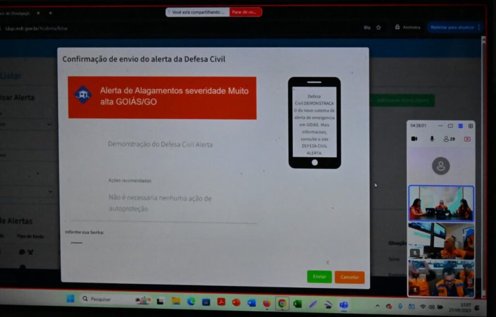 Defesa Civil explica diferença entre alertas severo e extremo enviados à população
