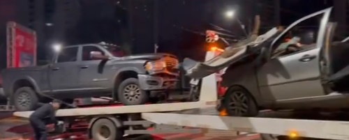 Duas pessoas morrem em grave acidente no cruzamento das avenidas T-9 e Mutirão, em Goiânia