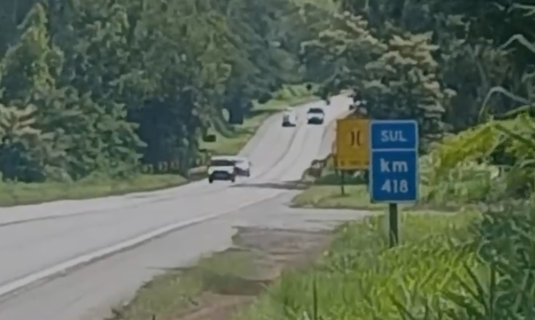 PRF-GO registra 150 flagrantes de ultrapassagens proibidas em 7 dias na BR-414