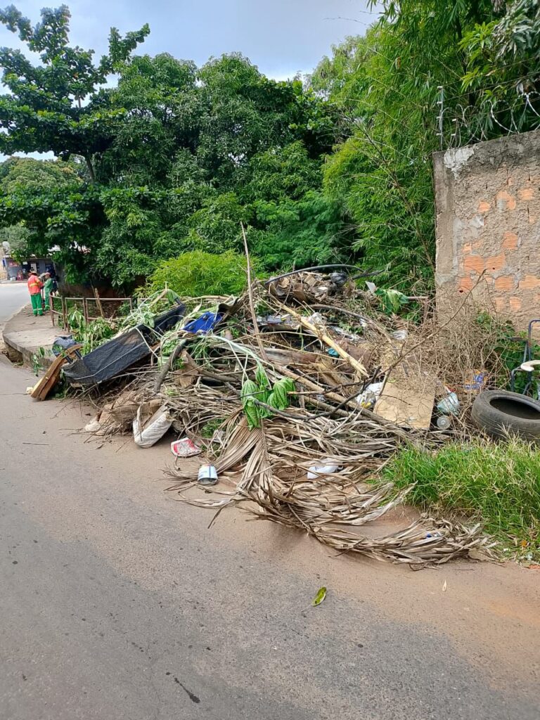 Força-tarefa da prefeitura recolhe 32 toneladas de resíduos por causa da chuva em Goiânia
