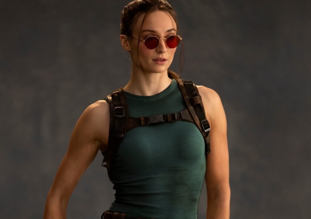 Prime Video divulga primeira imagem de Sophie Turner como Lara Croft em ‘Tomb Raider’