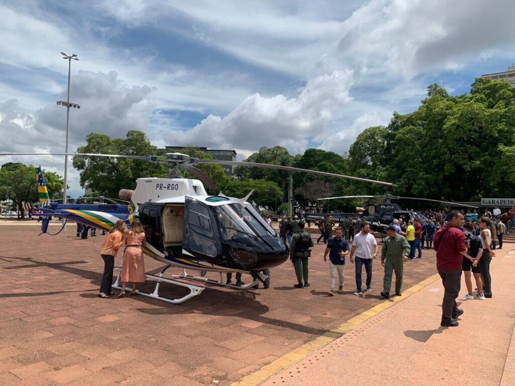 Caiado entrega quatro helicópteros e amplia frota aérea da Segurança Pública de Goiás