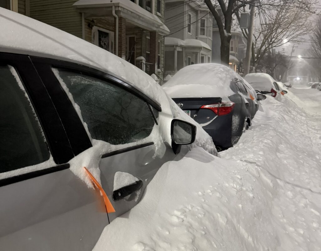 Nevasca em Boston (Foto: reprodução/X)