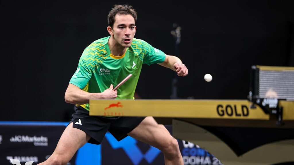 Hugo Calderano perde para promessa chinesa e cai na semifinal do WTT Star Contender de Doha