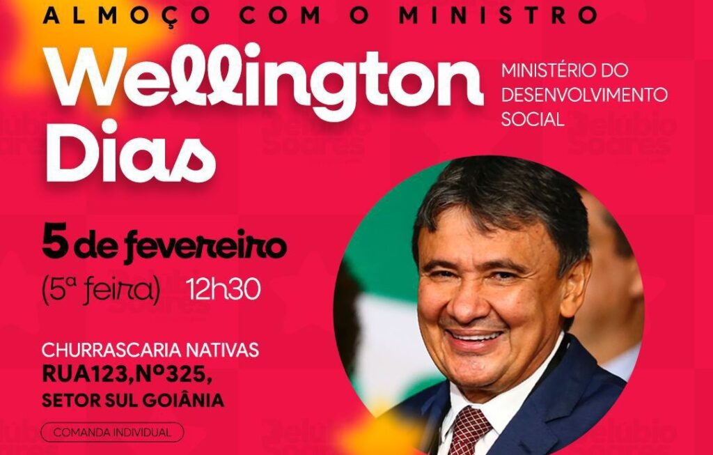 Ministro Wellington Dias participa de almoço para debater Bolsa Família e qualidade de vida em Goiânia