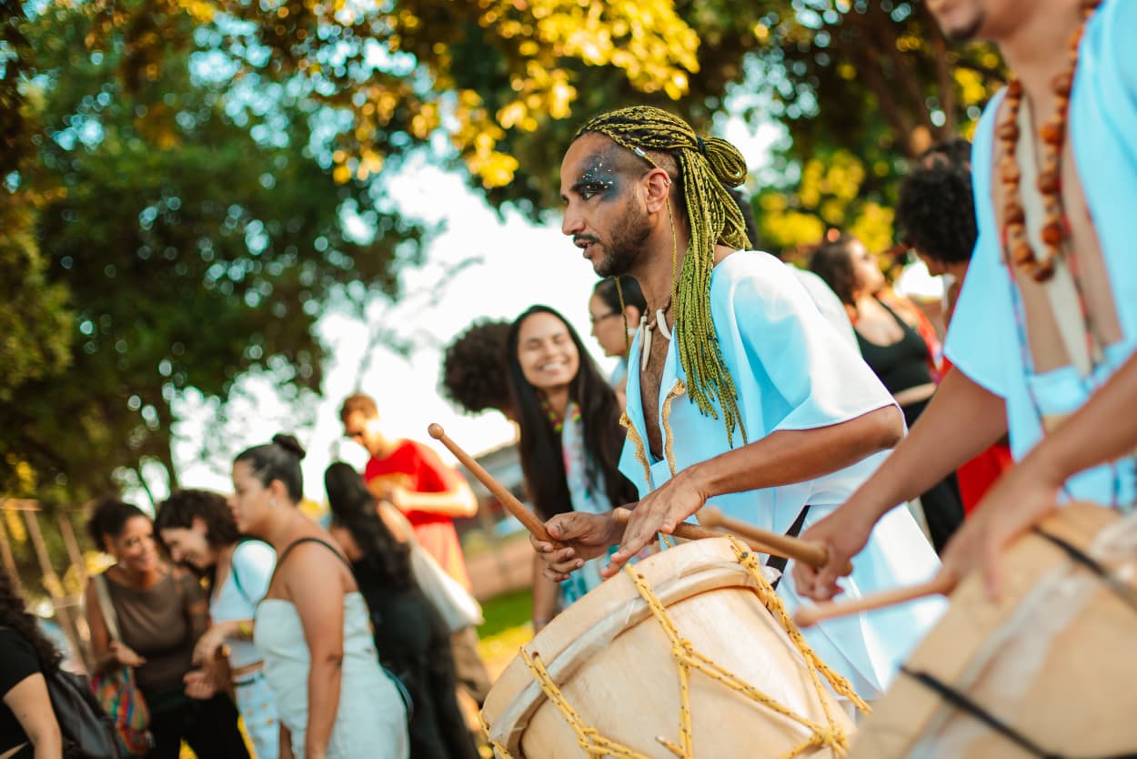 Tambores de Orum (foto: Mayara Varalho)
