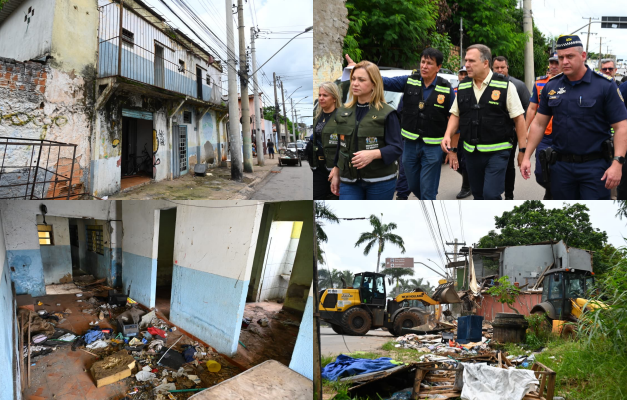 Mabel acompanha demolição de edificações abandonadas às margens do Córrego Capim Puba