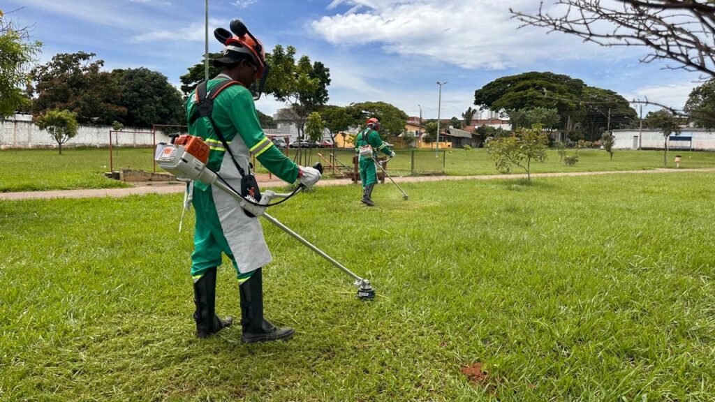 Força-tarefa remove mais de 70 mil m2 de mato alto em Goiânia, aponta balanço da prefeitura