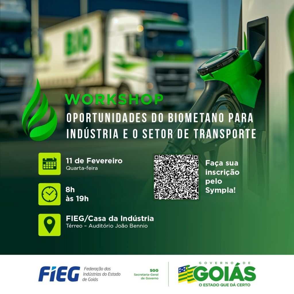 Evento em Goiânia debate uso do biometano na indústria e no transporte