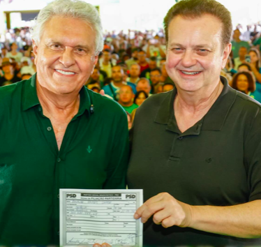 Ronaldo Caiado e Gilberto Kassab (foto: reprodução Instagram)