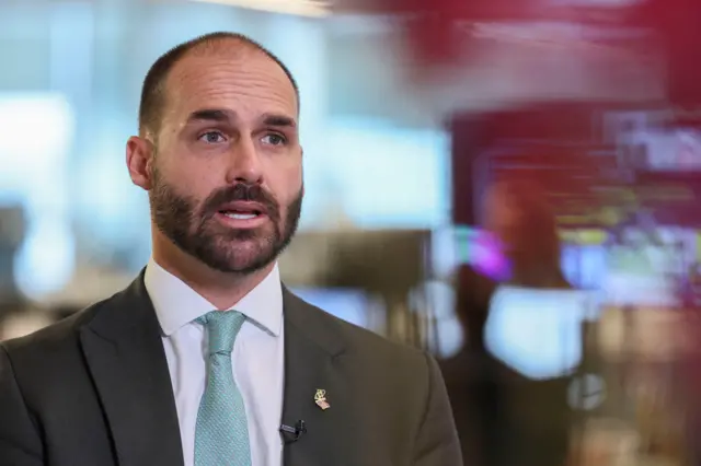 Eduardo Bolsonaro tem 15 dias para se defender em processo da PF por abandono de cargo (Foto: reprodução)