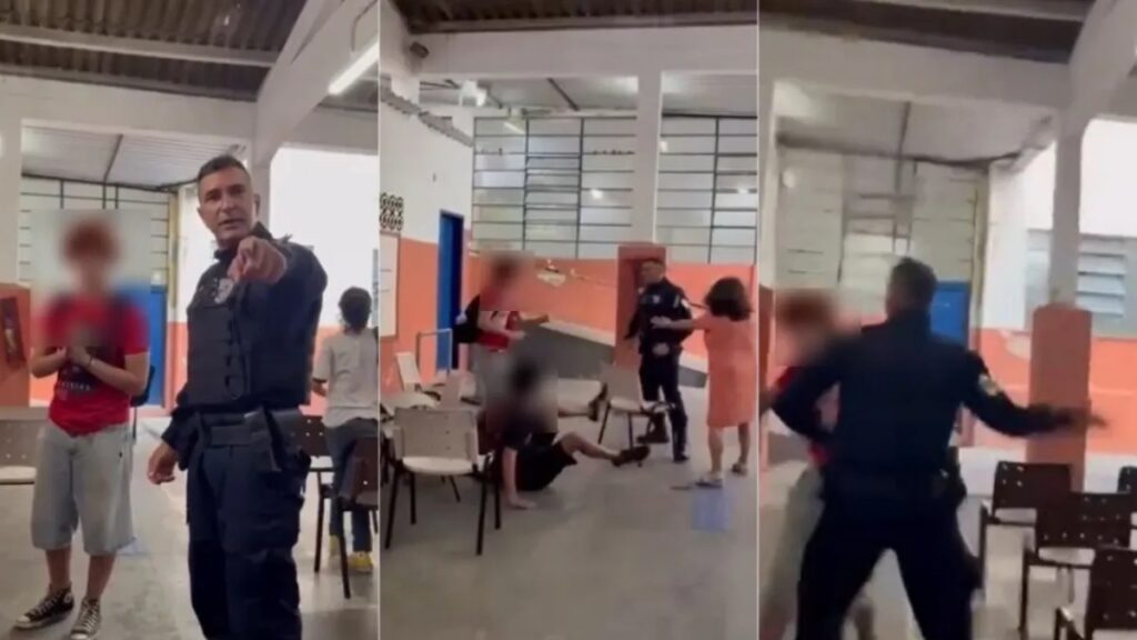 PM agride estudantes dentro de escola estadual na zona sul do Rio de Janeiro
