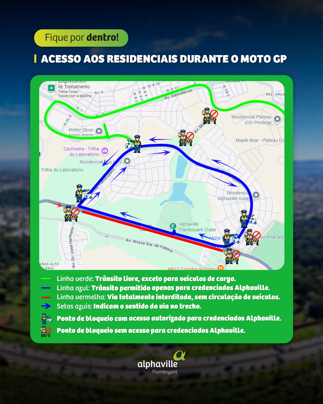 MotoGP Brasil terá controle de acesso na região do Alphaville Flamboyant, em Goiânia (foto: divulgação)