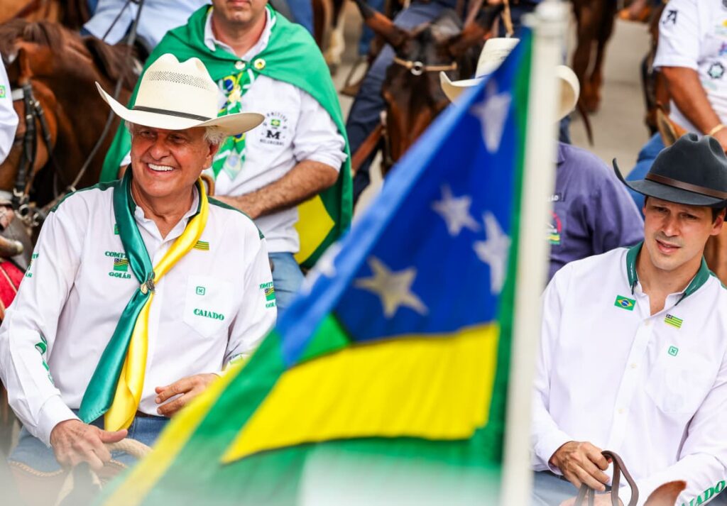 Caiado participa de cavalgada em Goiânia e não acompanha agenda de Lula em Anápolis