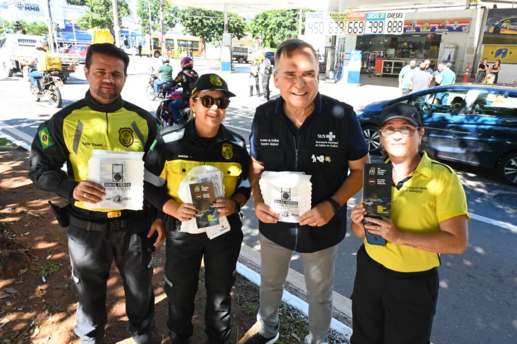 Mabel lança campanha “Pare no Pare” com foco na redução de acidentes em cruzamentos de Goiânia