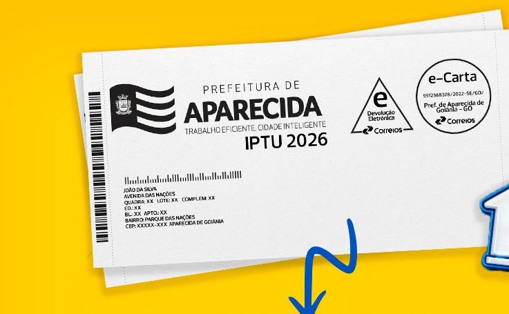 Prefeitura de Aparecida adota novo modelo de boleto do IPTU 2026