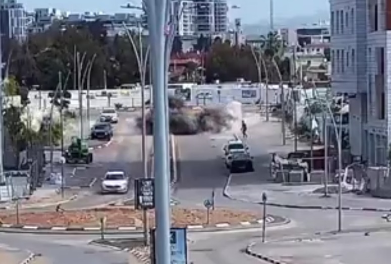 Momento da detonação (Imagem: reprodução)