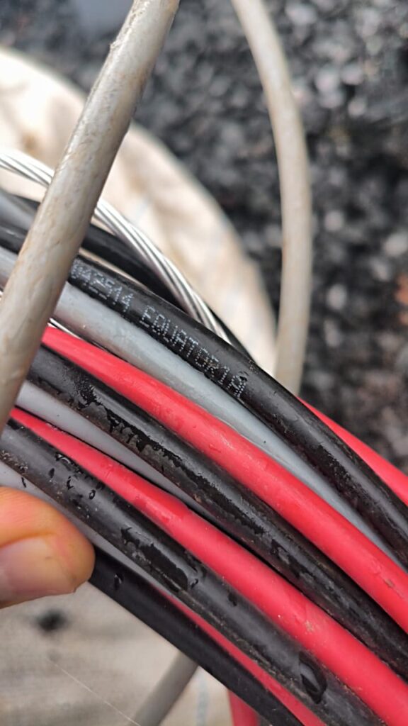 Operação recupera quase 1 tonelada de fiação furtada da Equatorial em Aparecida de Goiânia (foto: divulgação)