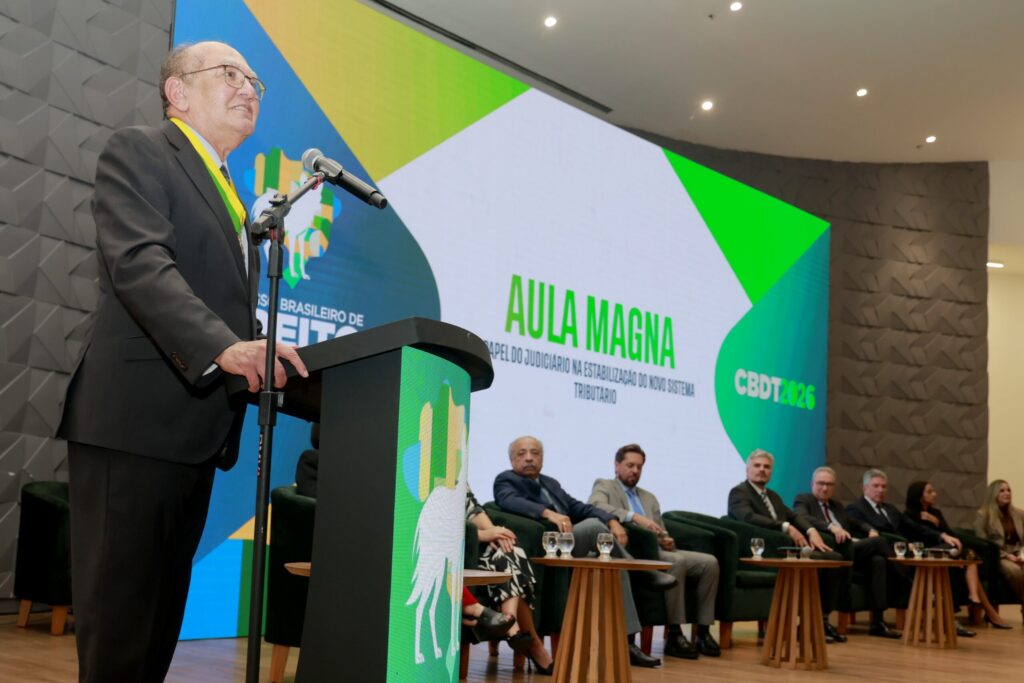 “Reforma tributária foi a alteração mais ambiciosa no sistema fiscal brasileiro desde a Constituição de 1988”, diz Gilmar Mendes em Goiânia