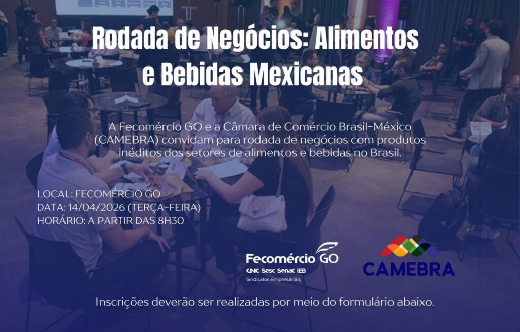 Rodada de negócios destaca oportunidades no setor de alimentos e bebidas mexicanas em Goiás