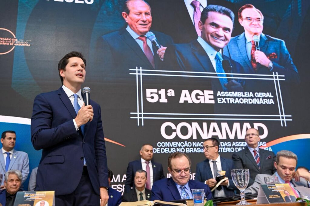 Daniel Vilela destaca papel social da Assembleia de Deus em convenção nacional em Goiânia