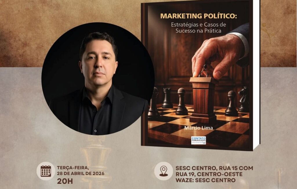 Publicitário Márcio Lima lança livro sobre marketing político em Goiânia