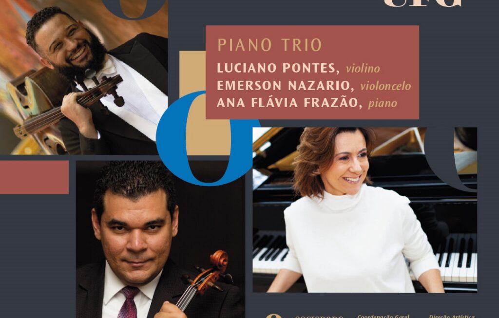 Concertos UFG recebe Piano Trio com obras de Haydn, Guerra-Peixe e Piazzolla em Goiânia