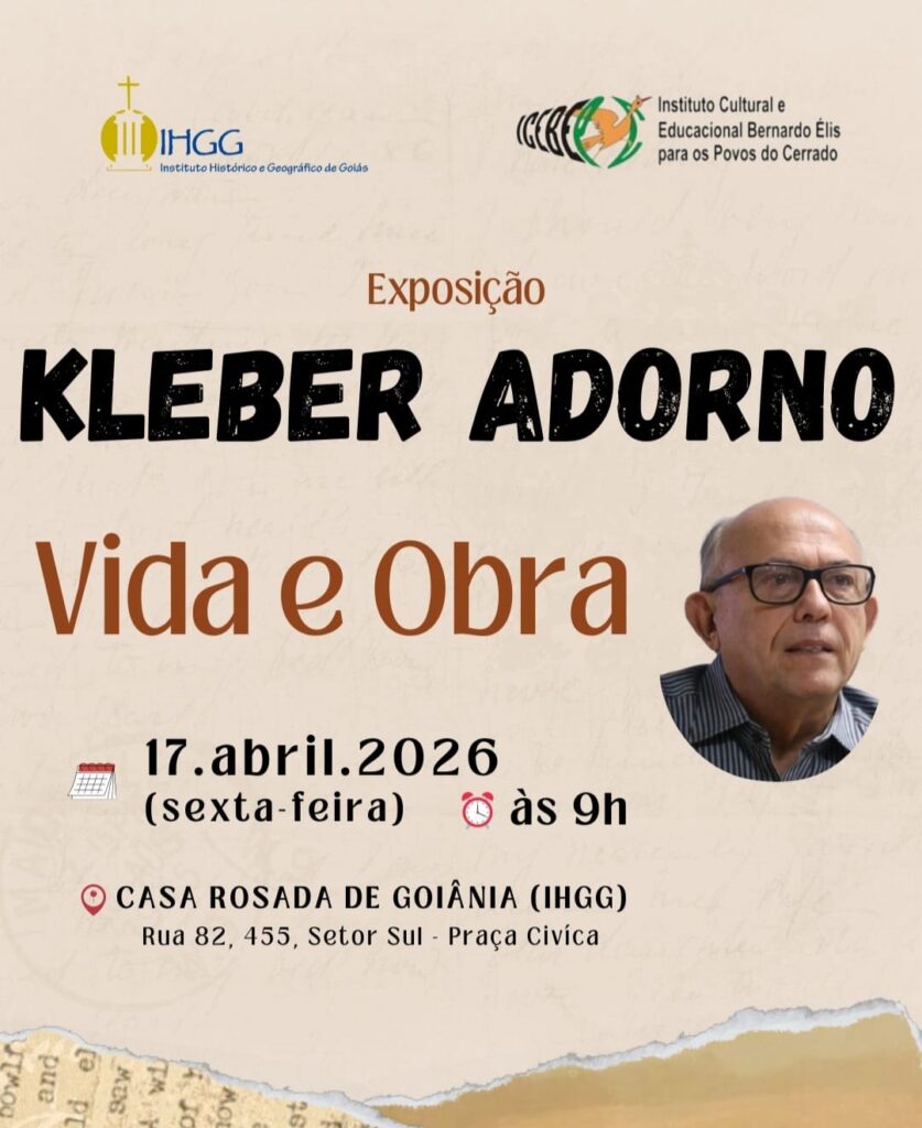 Kleber Adorno faz palestra no IHGG e ganha exposição sobre sua obra