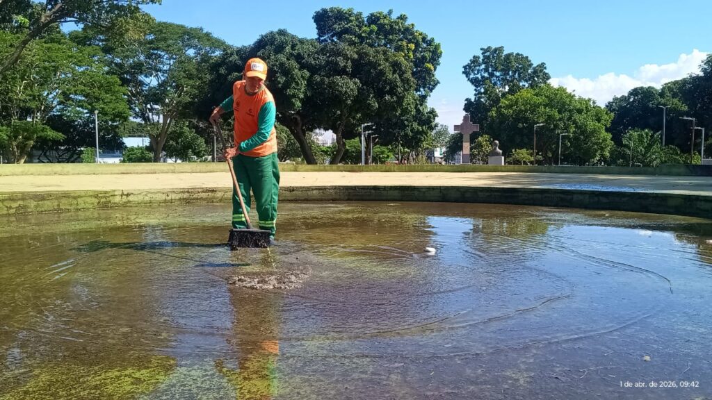 Comurg promove zeladoria nas 23 fontes e espelhos d’água de Goiânia