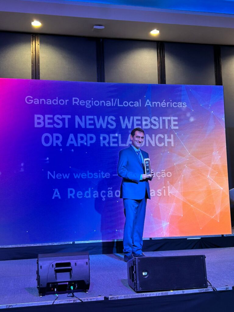 Jornal A Redação conquista 1º lugar no prêmio WAN-IFRA Digital Media 2026