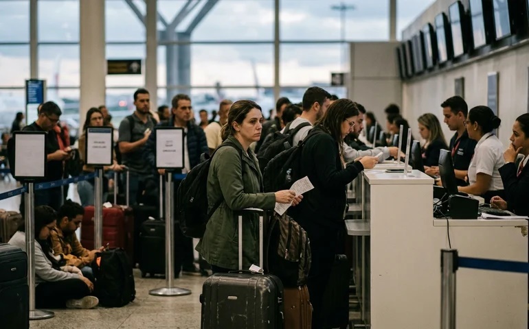 Latam teve 84 voos cancelados e 10 mil passageiros afetados por pane em SP