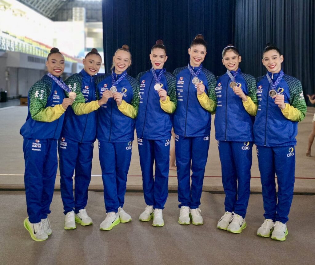 Brasil leva prata e bronze na Copa do Mundo de ginástica rítmica em Tashkent