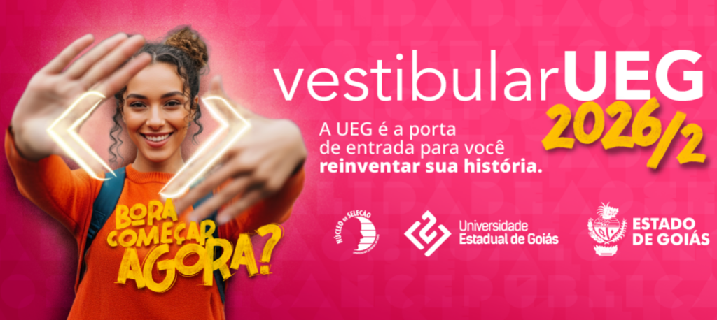 Prorrogado o prazo de inscrições para o Vestibular UEG 2026/2