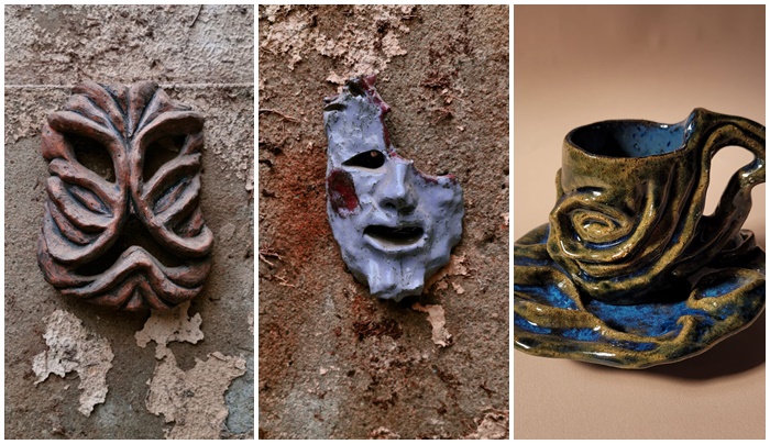 Mostra e oficina de máscaras em cerâmica exploram imaginação, identidade e autoconhecimento em Goiânia
