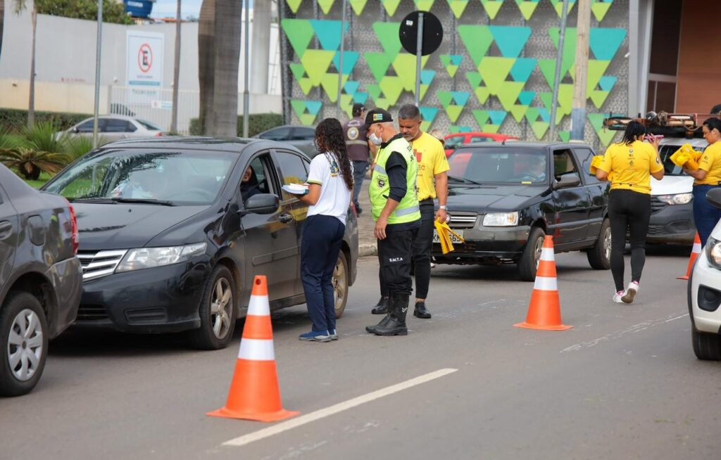 Maio Amarelo mobiliza Aparecida com ações educativas para conscientização no trânsito