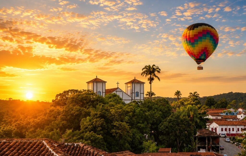 Passeio de balão em Pirenópolis conquista prêmio internacional e fortalece turismo goiano