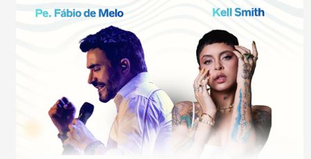 Padre Fábio de Melo e Kell Smith apresentam turnê “Reescrevendo histórias” em Goiânia