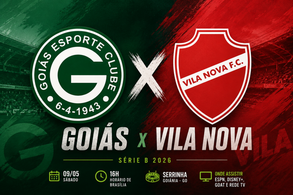 Goiás x Vila Nova na Série B: onde assistir ao vivo, horário e escalações